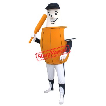 Sport Barrel Man Mascot Costume