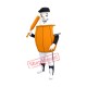 Sport Barrel Man Mascot Costume Sport Barrel Man Mascot Costume