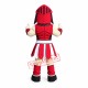 Red Spartan Knight Mascot Costume