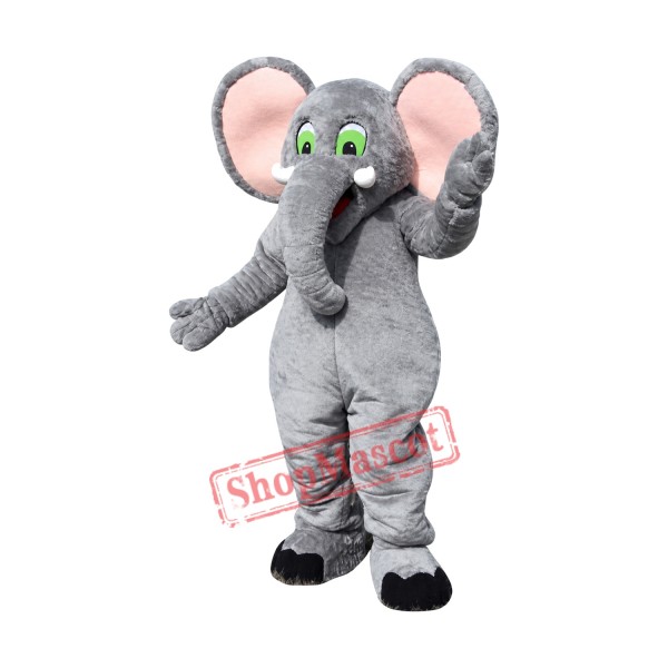 Pink Ear Elephant Mascot Costume Pink Ear Elephant Mascot Costume