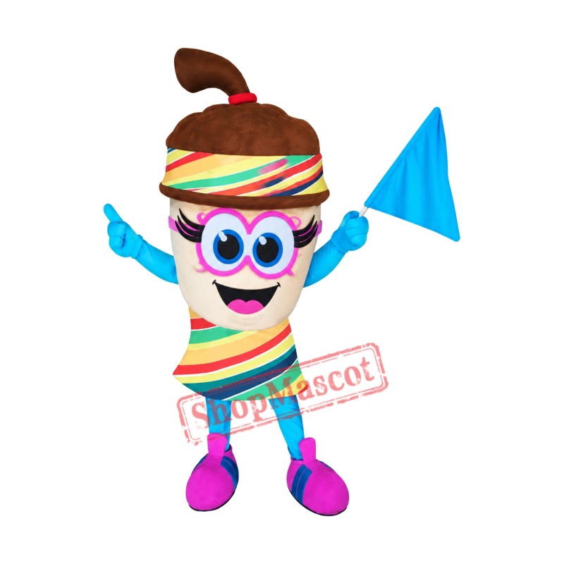 Beautiful Acorn Mascot Costume Beautiful Acorn Mascot Costume