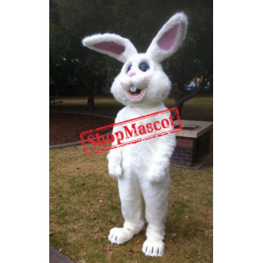 All White Bunny Mascot Costume