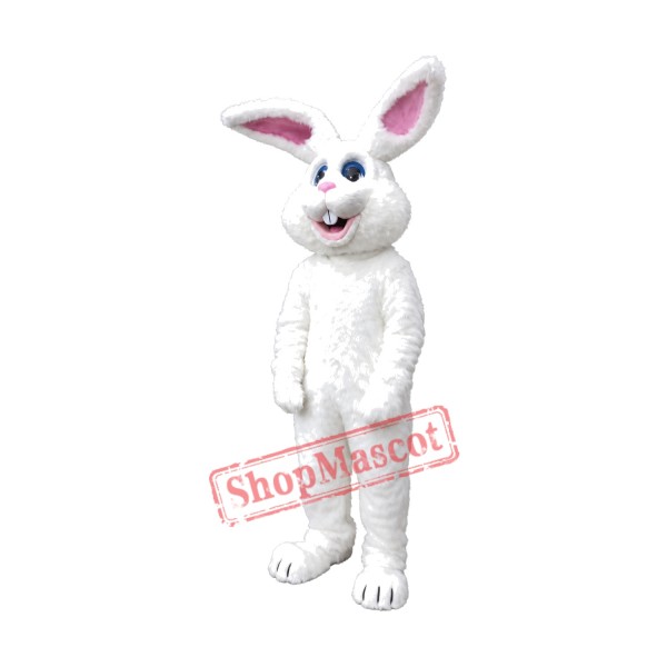 All White Bunny Mascot Costume