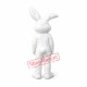 All White Bunny Mascot Costume All White Bunny Mascot Costume