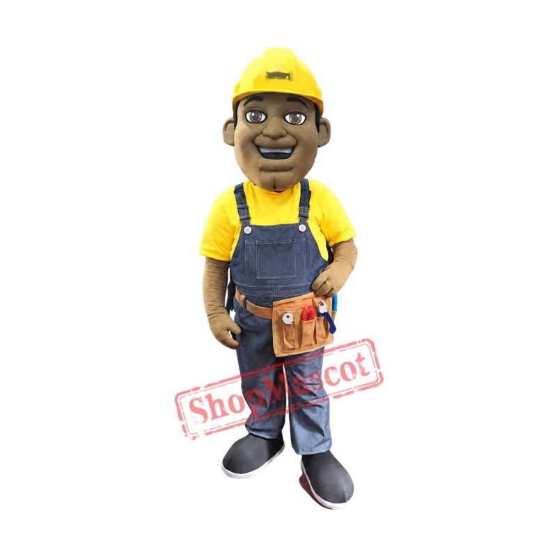 Professional Builder Mascot Costume Professional Builder Mascot Costume