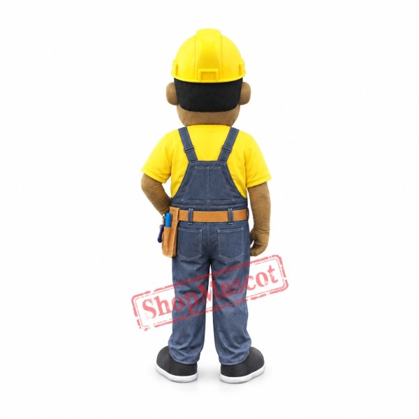 Professional Builder Mascot Costume Professional Builder Mascot Costume