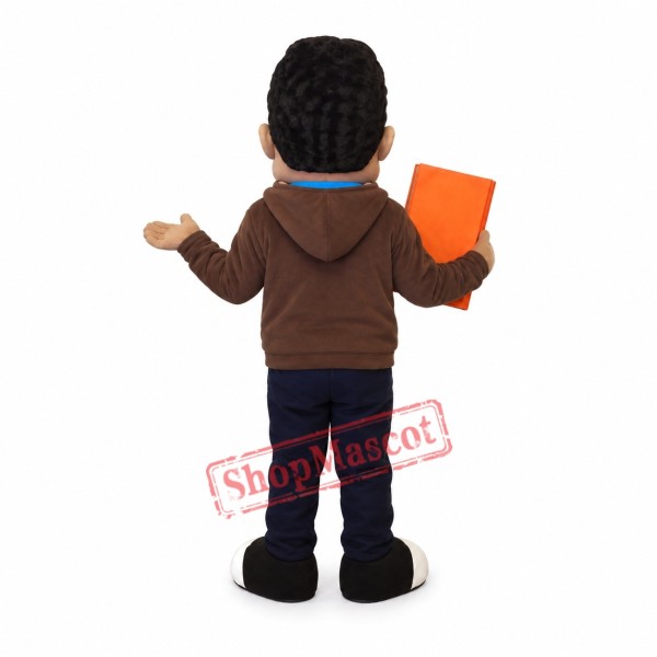 Church Boy Mascot Costume Church Boy Mascot Costume