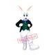Smiling White Rabbit Mascot Costume Smiling White Rabbit Mascot Costume
