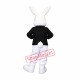 Smiling White Rabbit Mascot Costume Smiling White Rabbit Mascot Costume