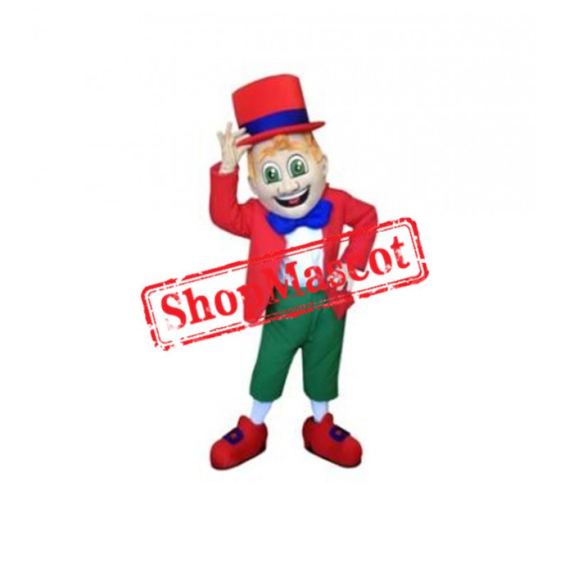 Red Leprechaun Mascot Costume