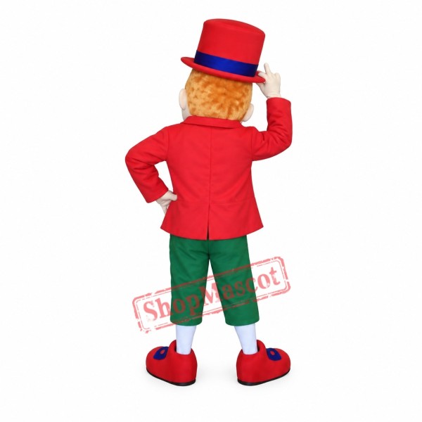 Red Leprechaun Mascot Costume Red Leprechaun Mascot Costume