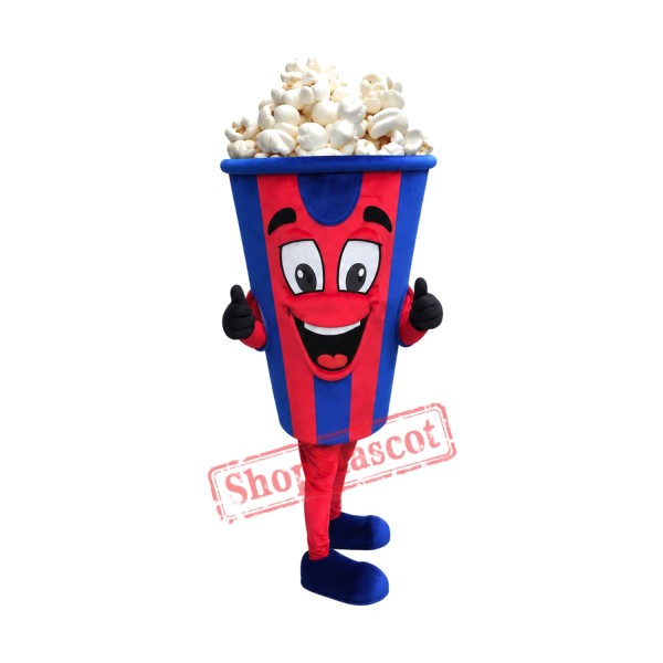 Happy Popcorn Mascot Costume