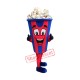 Happy Popcorn Mascot Costume