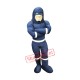 Blue Super Hero Mascot Costume Blue Super Hero Mascot Costume