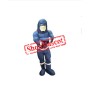 Blue Super Hero Mascot Costume