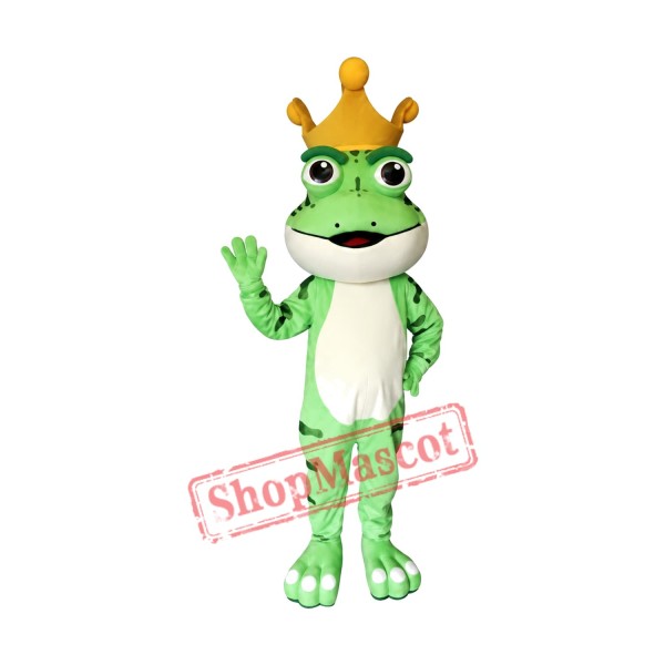 Super Cute King Frog Mascot Costume Super Cute King Frog Mascot Costume