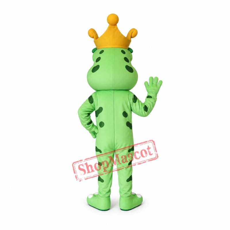 Super Cute King Frog Mascot Costume