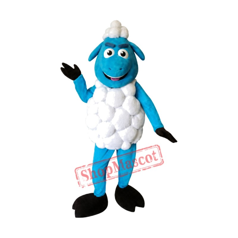 Blue Sheep Mascot Costume Blue Sheep Mascot Costume