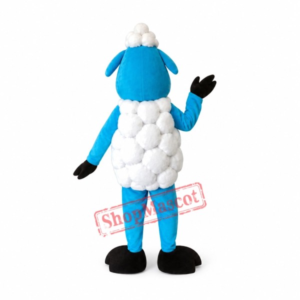 Blue Sheep Mascot Costume Blue Sheep Mascot Costume
