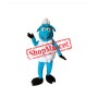 Blue Sheep Mascot Costume
