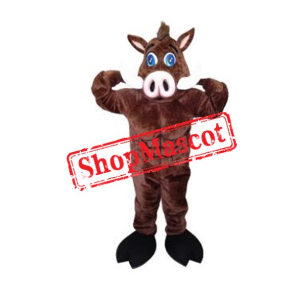 Muscular Warthog Mascot Costume