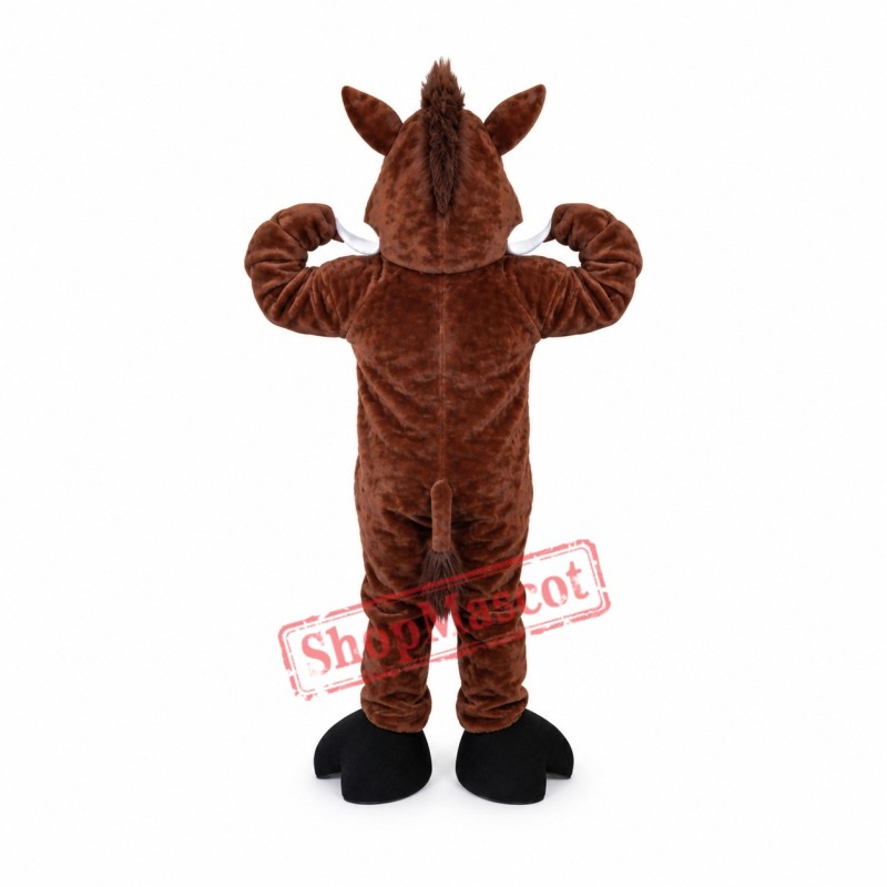 Muscular Warthog Mascot Costume Muscular Warthog Mascot Costume