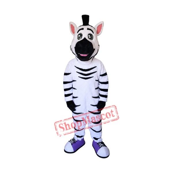 Kind Zebra Mascot Costume