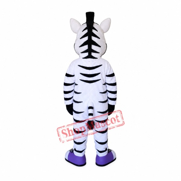 Kind Zebra Mascot Costume Kind Zebra Mascot Costume