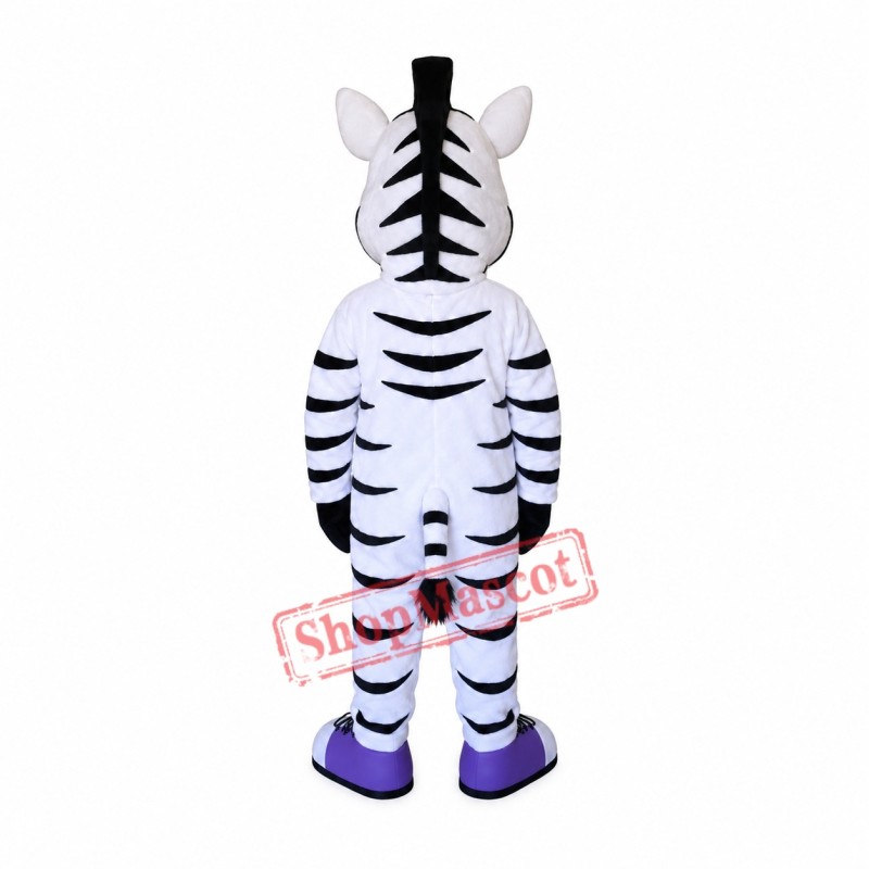 Kind Zebra Mascot Costume Kind Zebra Mascot Costume
