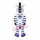 Kind Zebra Mascot Costume Kind Zebra Mascot Costume