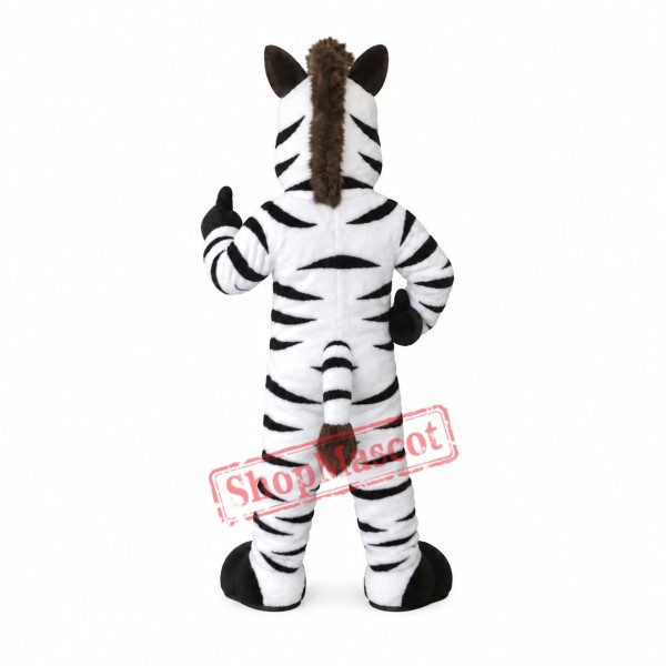 Power Muscular Zebra Mascot Costume Power Muscular Zebra Mascot Costume