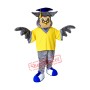 College Owl Mascot Costume Free Shipping