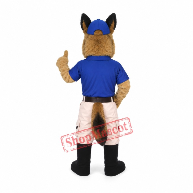 Professional Police Dog Mascot Costume