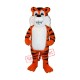 Smiling Tiger Mascot Costume Smiling Tiger Mascot Costume