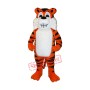 Smiling Tiger Mascot Costume