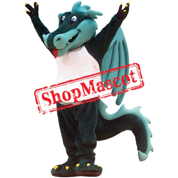 Top Quality Green Dragon Mascot Costume