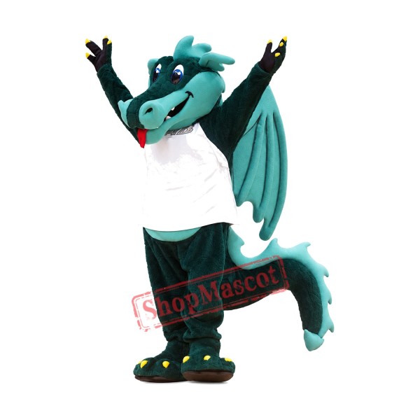 Top Quality Green Dragon Mascot Costume