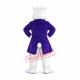 Purple Wendell Rabbit Mascot Costume Purple Wendell Rabbit Mascot Costume