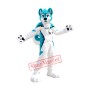 Blue & White Husky Dog Mascot Costume