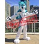 Blue & White Husky Dog Mascot Costume