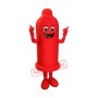 Red Condom Mascot Costume
