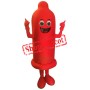 Red Condom Mascot Costume