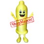 Yellow Condom Mascot Costume