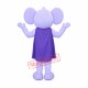 Super Cute Purple Elephant Mascot Costume