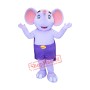 Super Cute Purple Elephant Mascot Costume