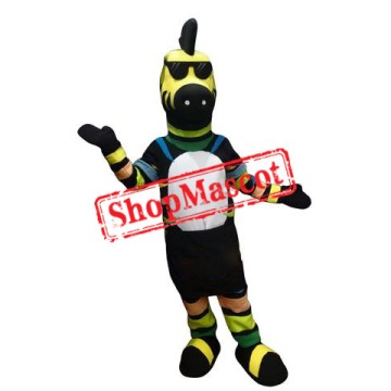 Colorful Zebra Mascot Costume