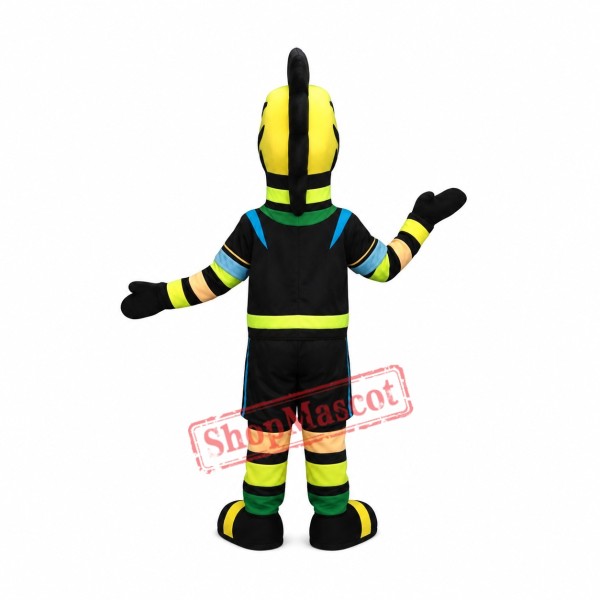 Colorful Zebra Mascot Costume Colorful Zebra Mascot Costume