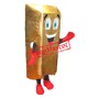 Gold Bar Mascot Costume