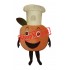 Baker Peach Mascot Costume