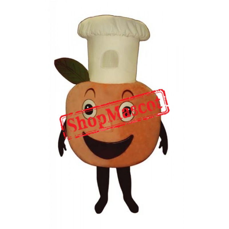 Baker Peach Mascot Costume